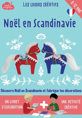 Coffret fabrication décoration Noël scandinave +1 livre - Kit bricolage/activité enfant en français 5