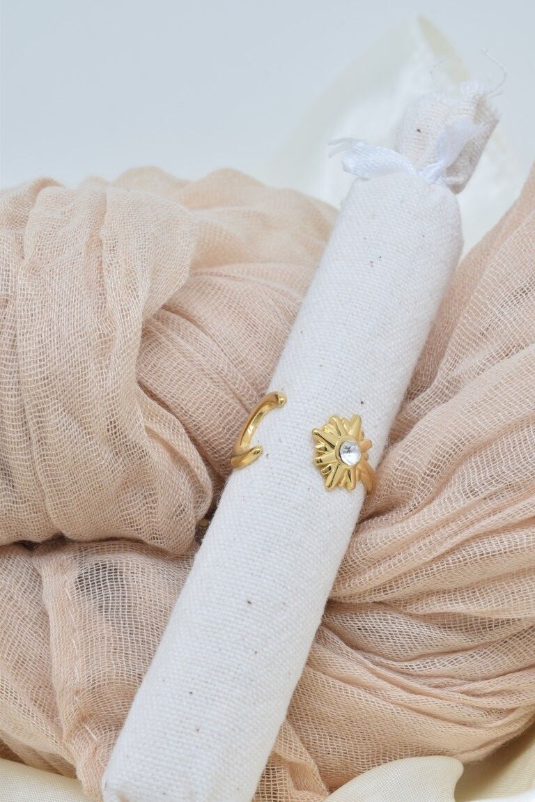 Anello North Star Moon in acciaio inossidabile - BG310268