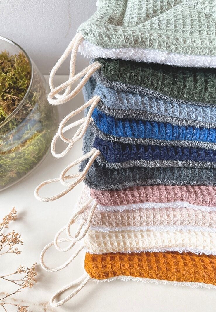 Spugna lavabile vegana e biologica - assortimento di 9 colori