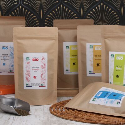 Packung Implantation Großpackung Tees, Infusionen, Rooibos - 100g Beutel Feinschnitt Spezial Instant Infusion