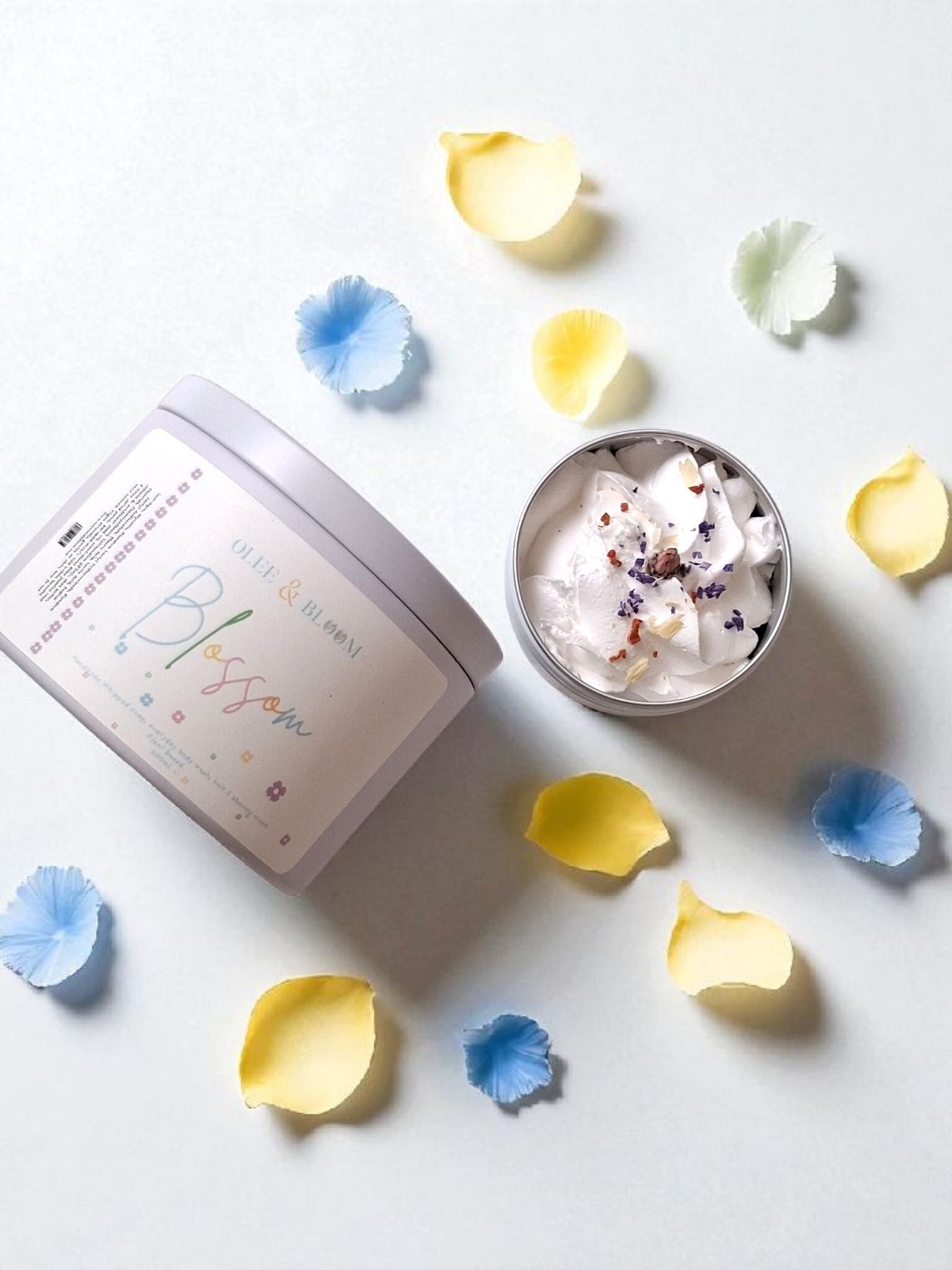 Savons fouettés Blossom. À base de plantes. Des soins de la peau sans plastique.