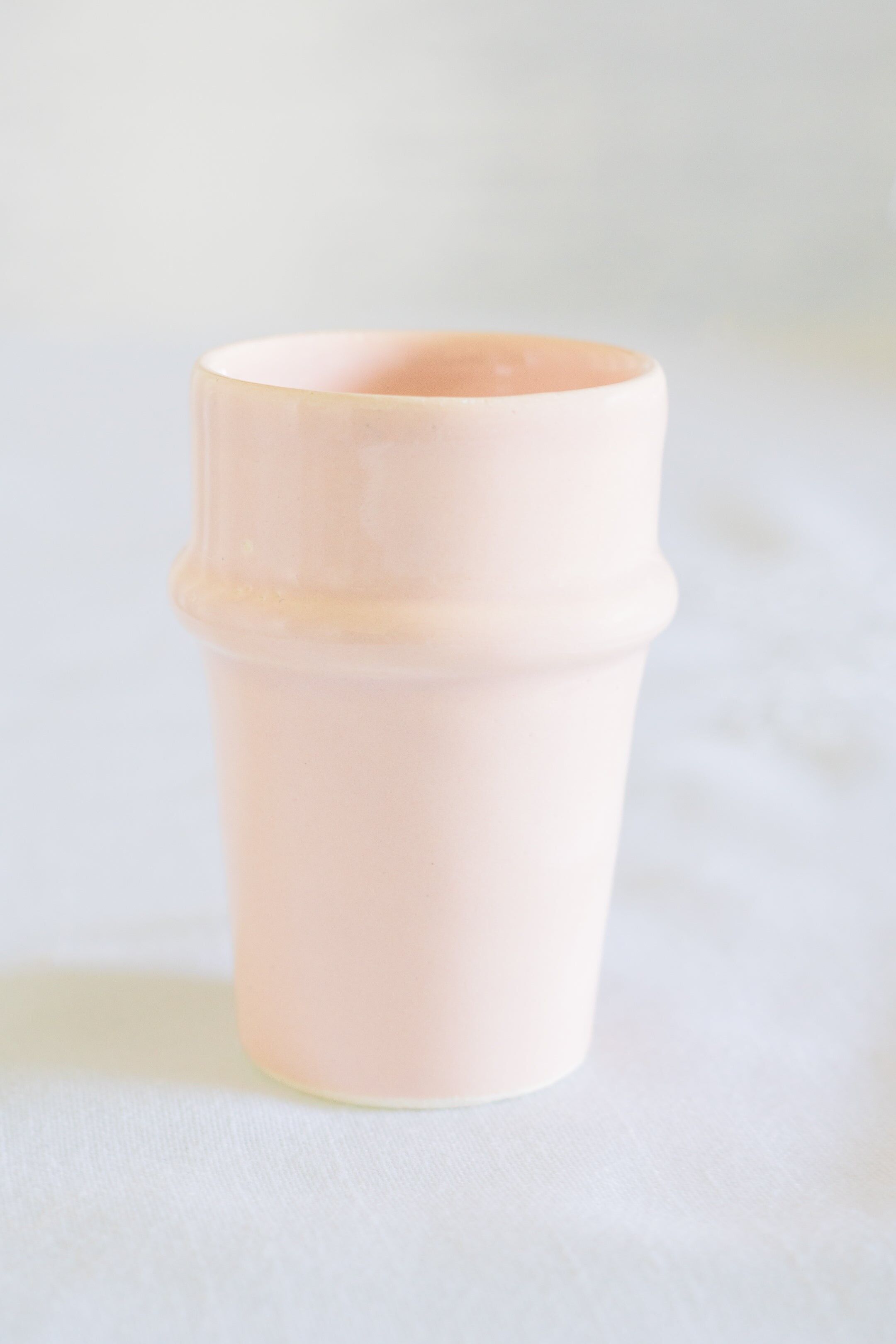 Cristal beldi rosa pastel hecho a mano marroquí