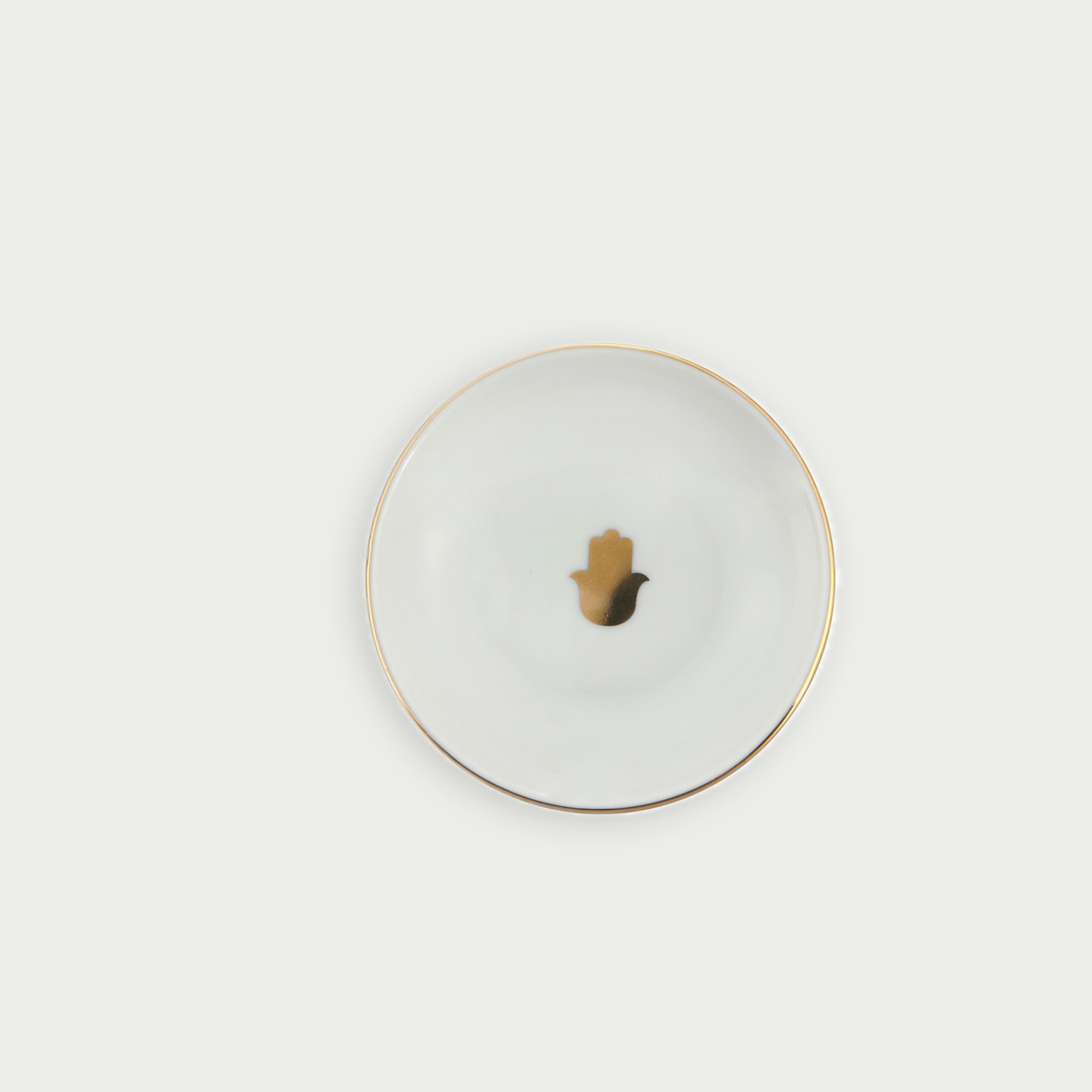 Cuenco marroquí blanco y azul marino, 10 cm