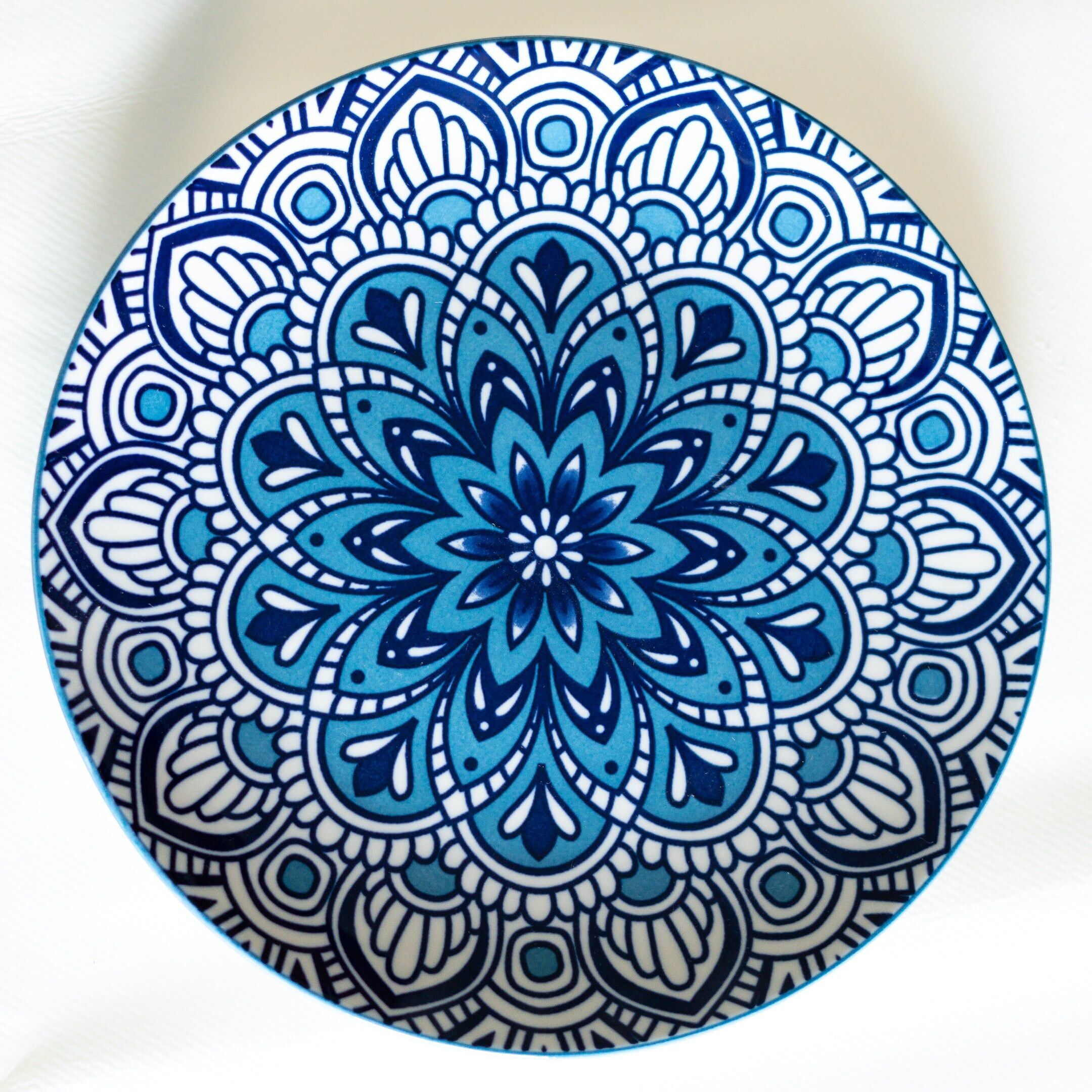 Plato marroquí azul Chefchaouen 27 cm