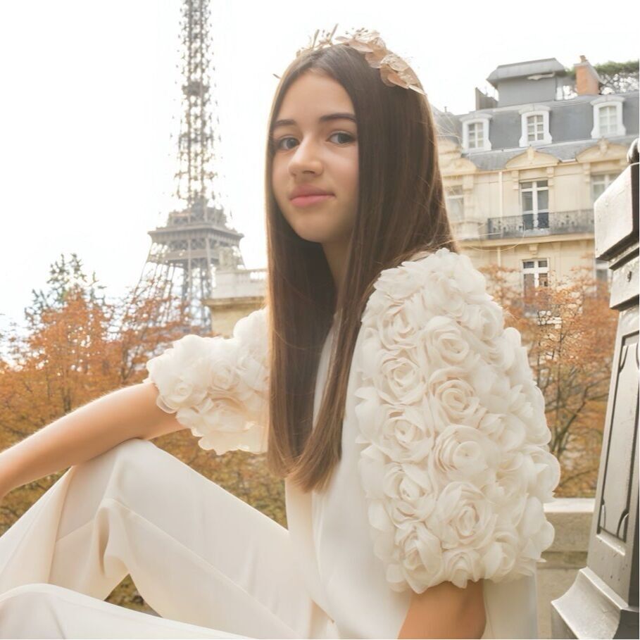 Rose gold flower tiara
