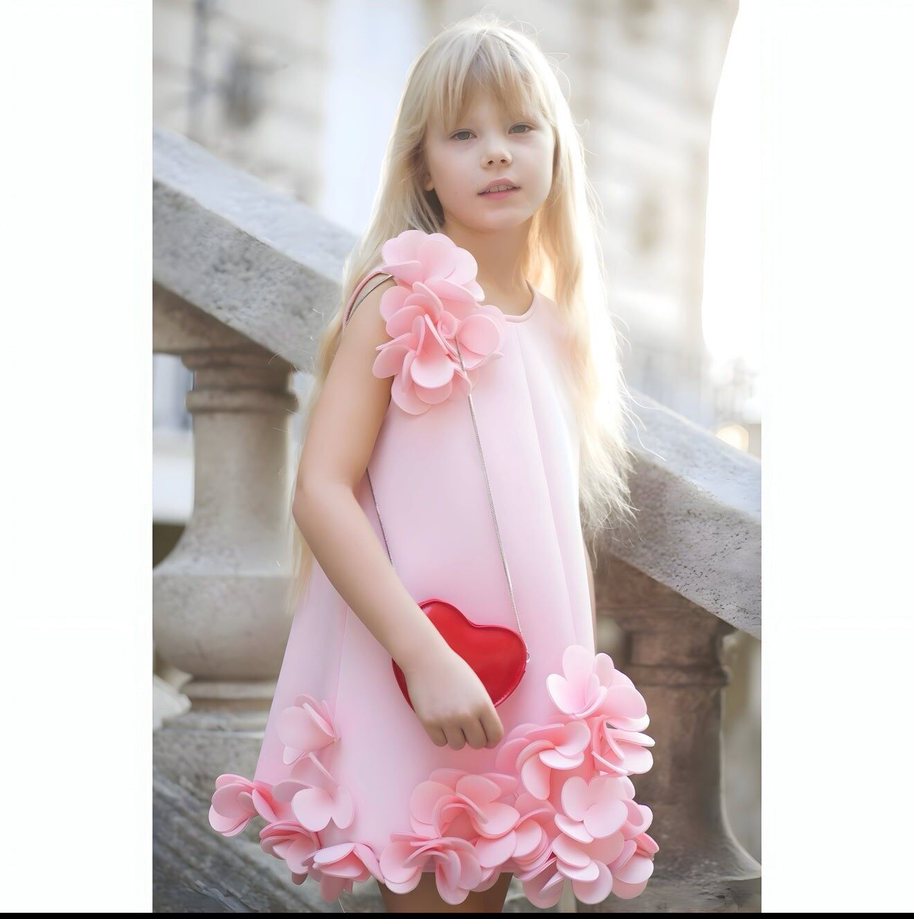 Eden Neoprene Dress Pink