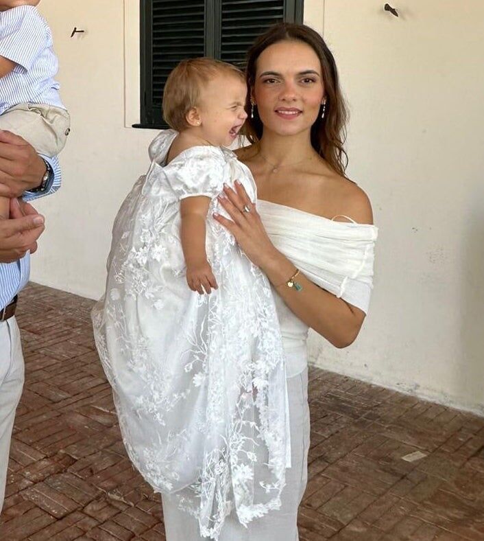 Nina's White Christening Dress