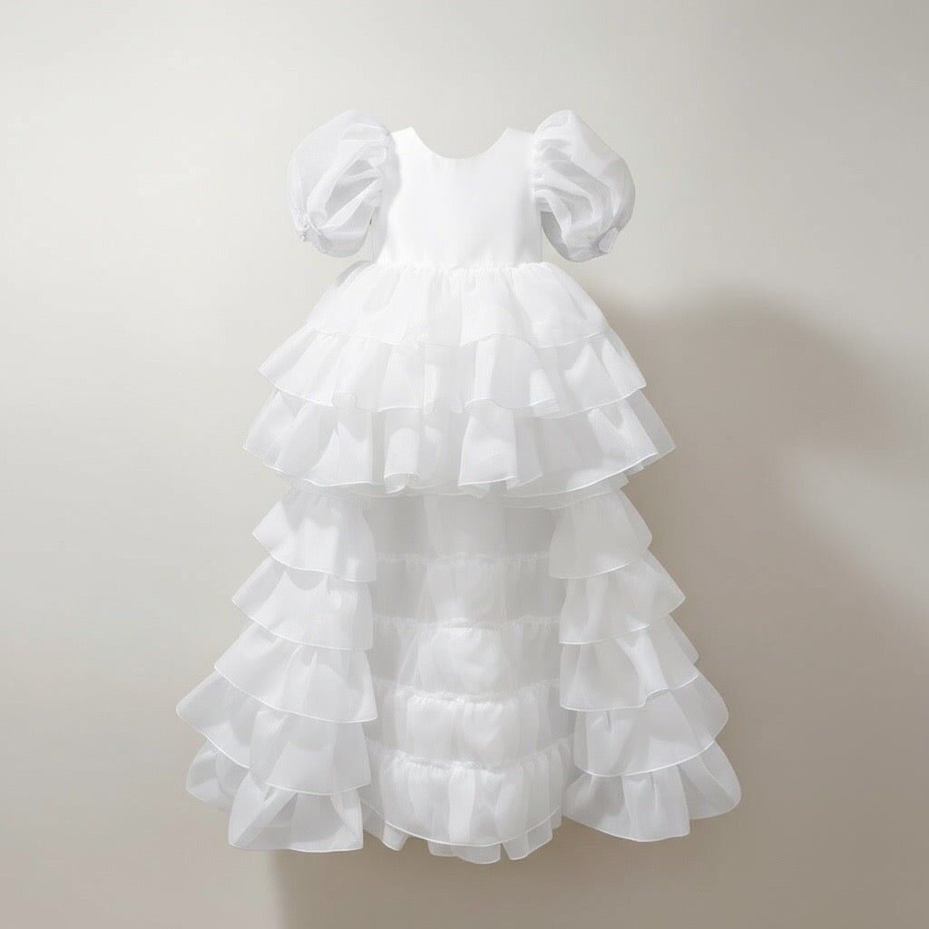 Adriana Organza White Dress