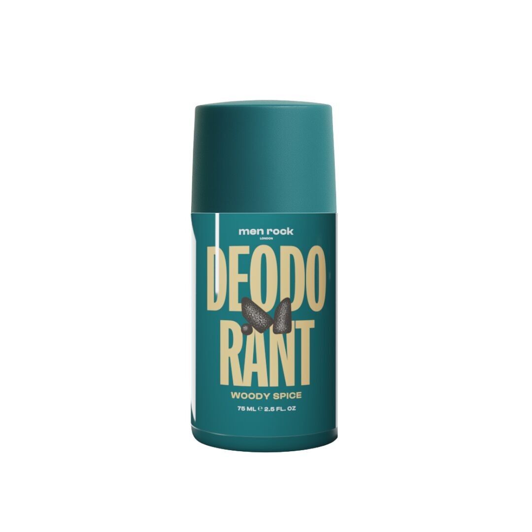 Deodorante Men Rock profumato Woody Spice, 75 ml