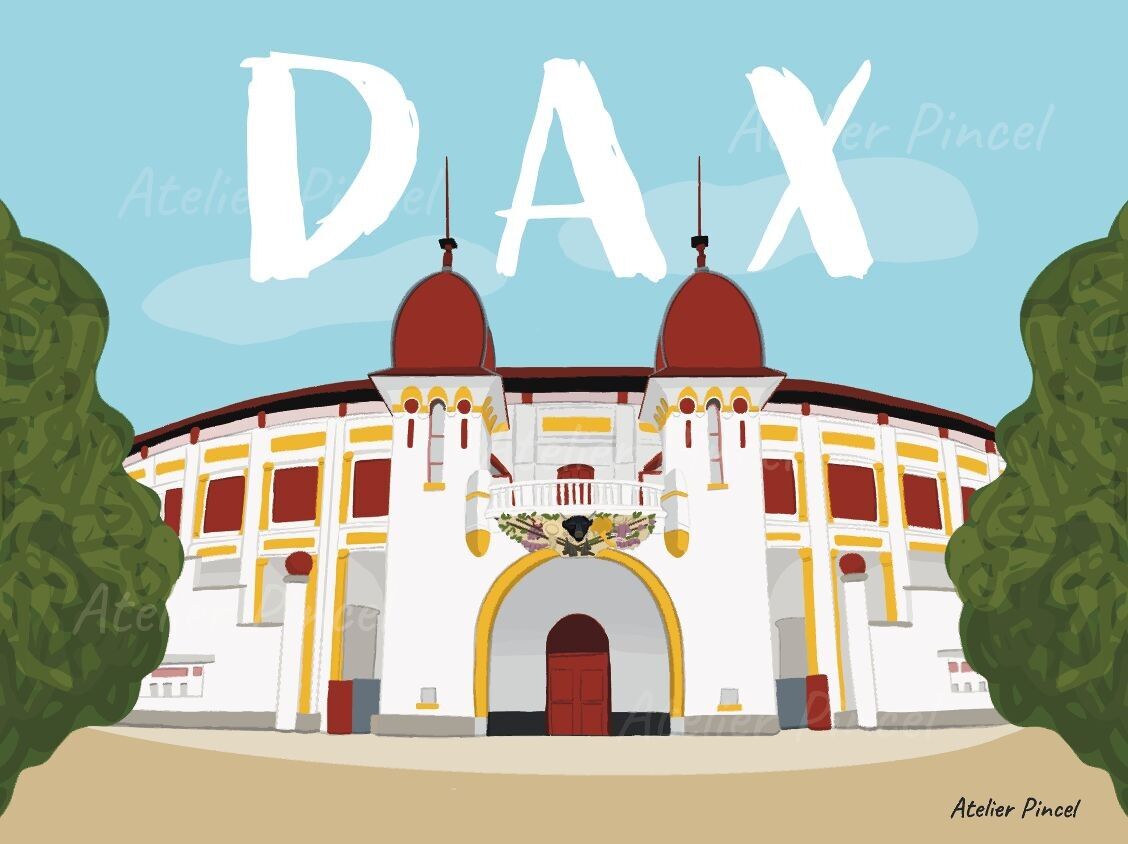 Dax Arena Poster - Landes - Südwesten