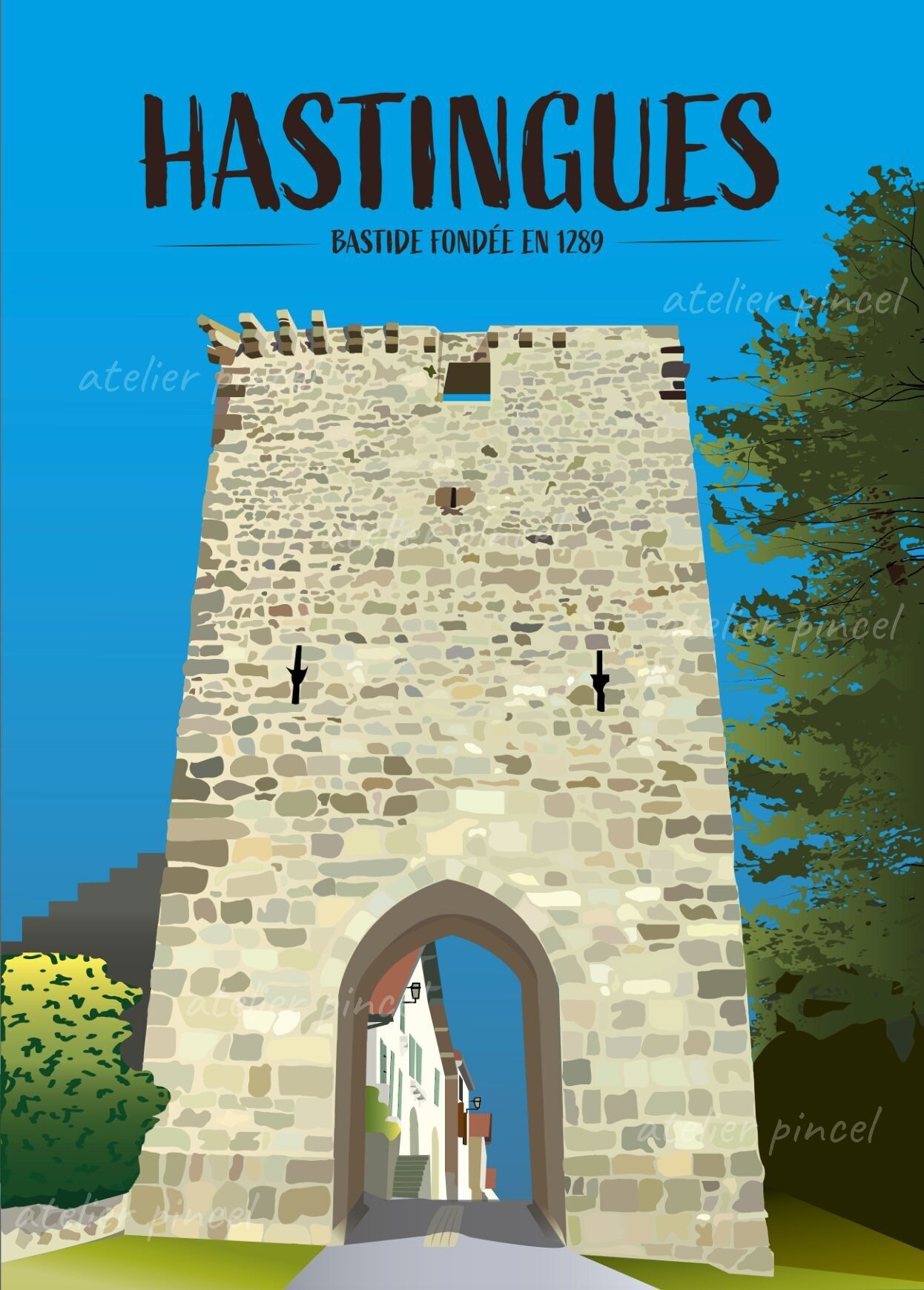 Manifesto per Hastingues - Landes - Sud-ovest