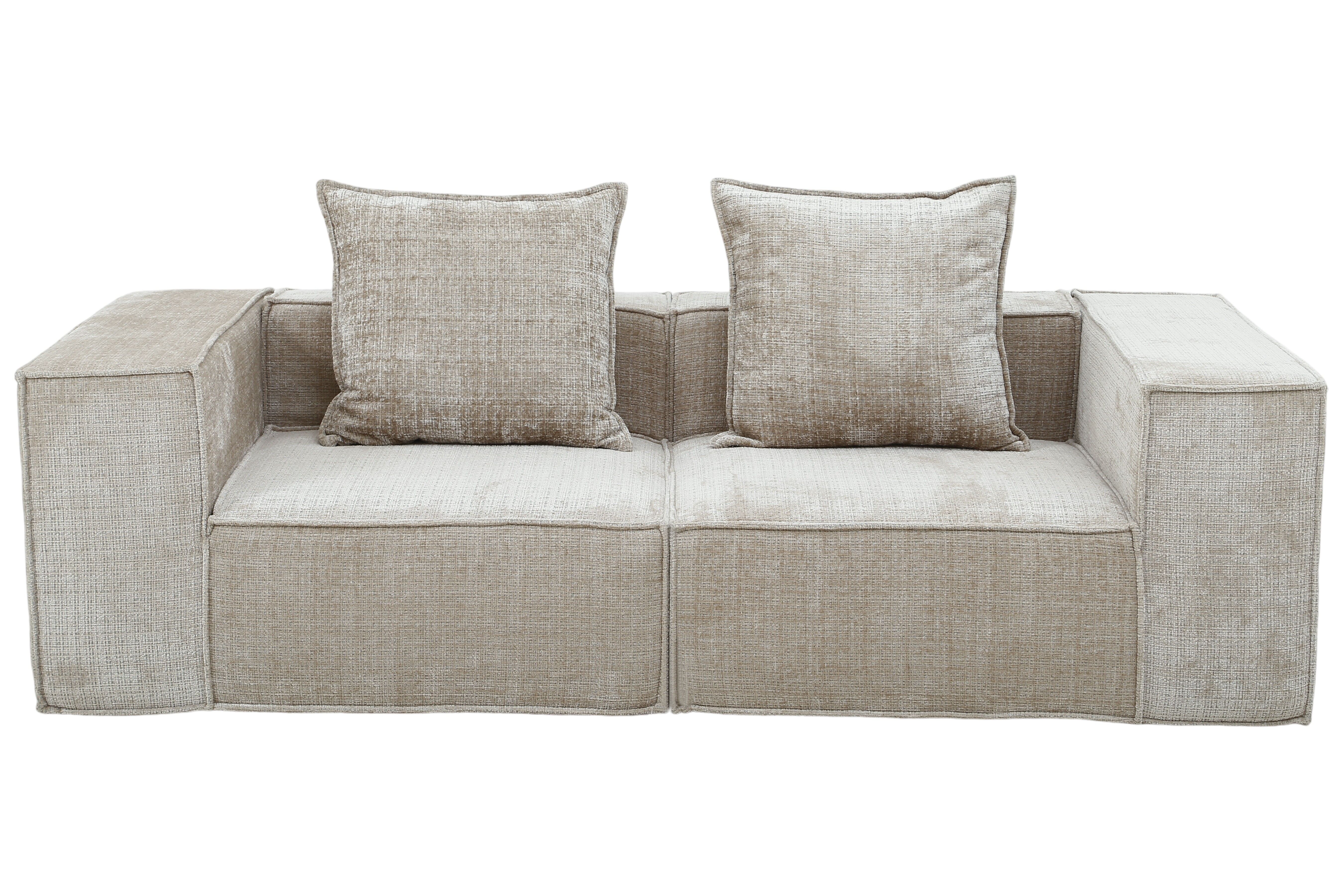 Boneless Sofa Nomad Two Seater Cream - by Pole to Pole