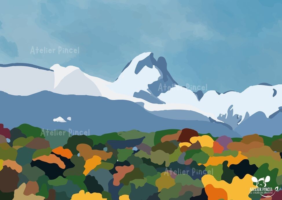 Postkarte - Pic du Midi d'Ossau - Pyrenäen - Südwesten