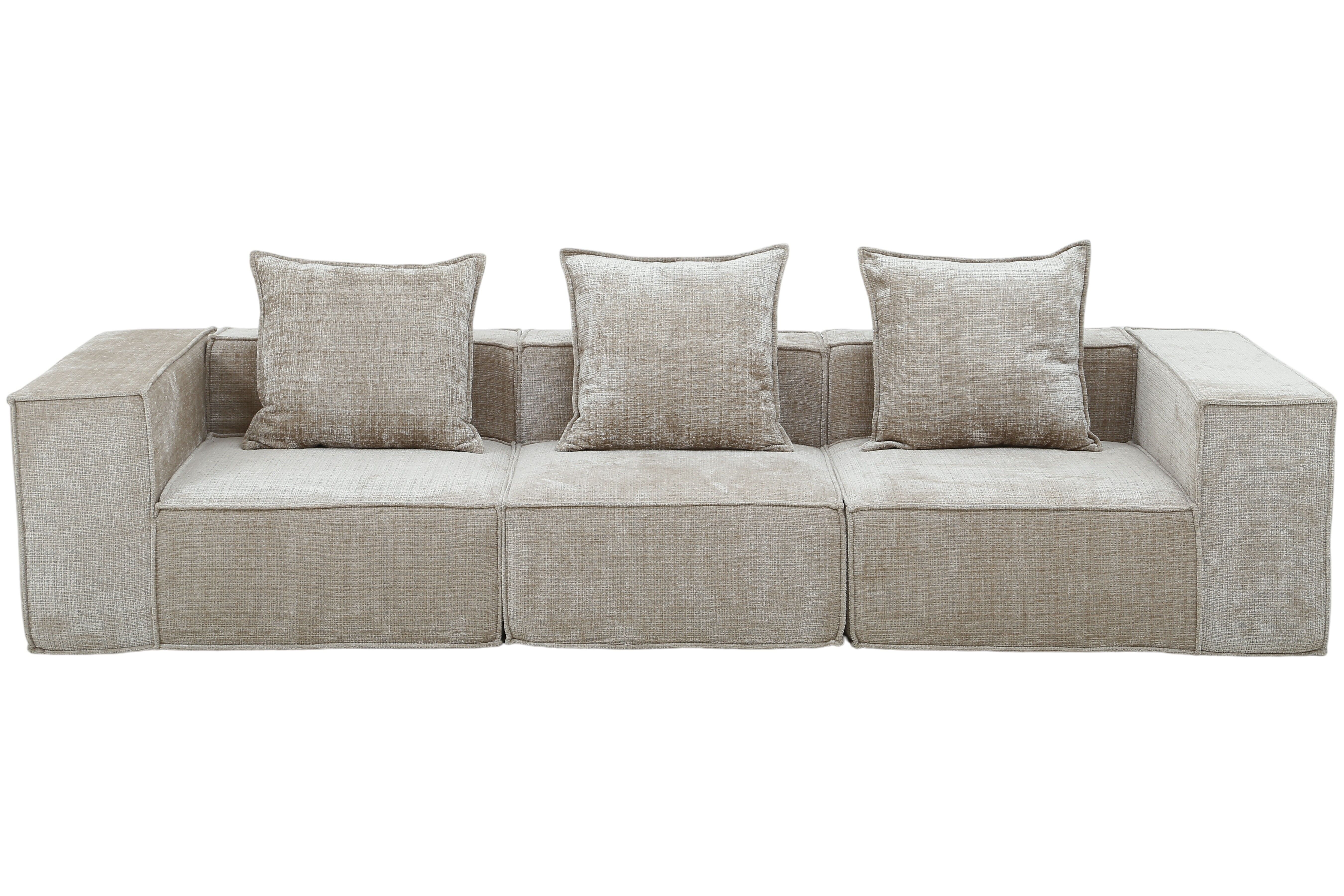 Boneless Sofa Nomad Three Seater Cream - by Pole to Pole