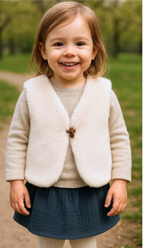 The Printed Rabbit Shepherd's Vest