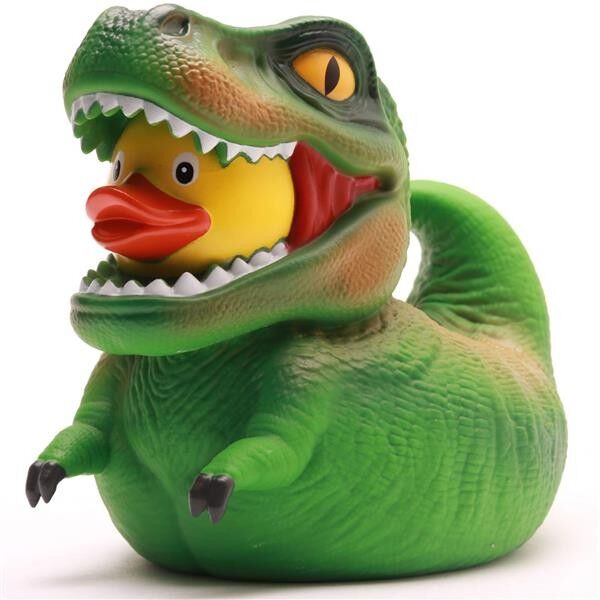Paperella da bagno T-Rex XL - Verde - Paperella di gomma