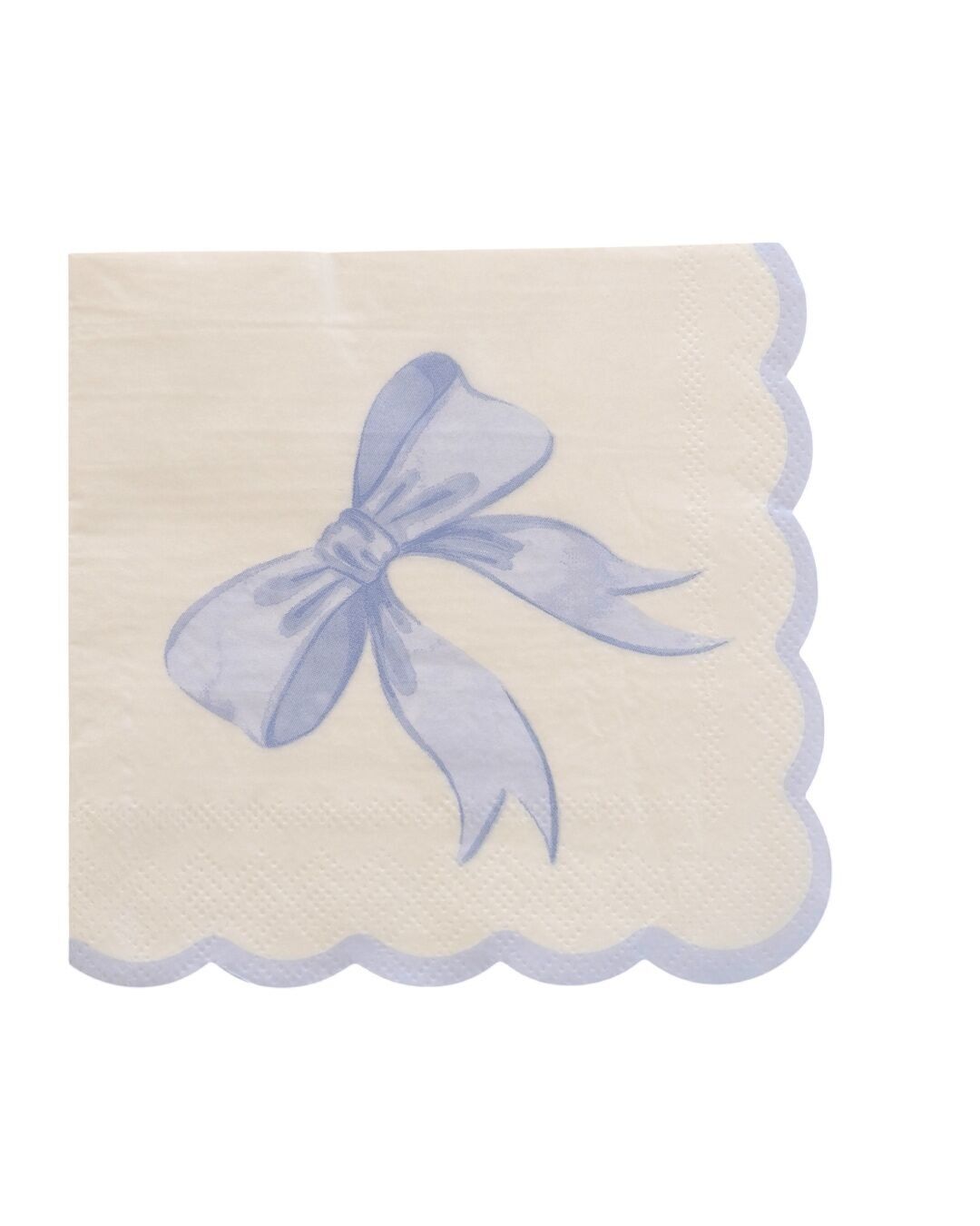 Serviettes en papier à nœud festonné (serviettes pour fête d'enfants)