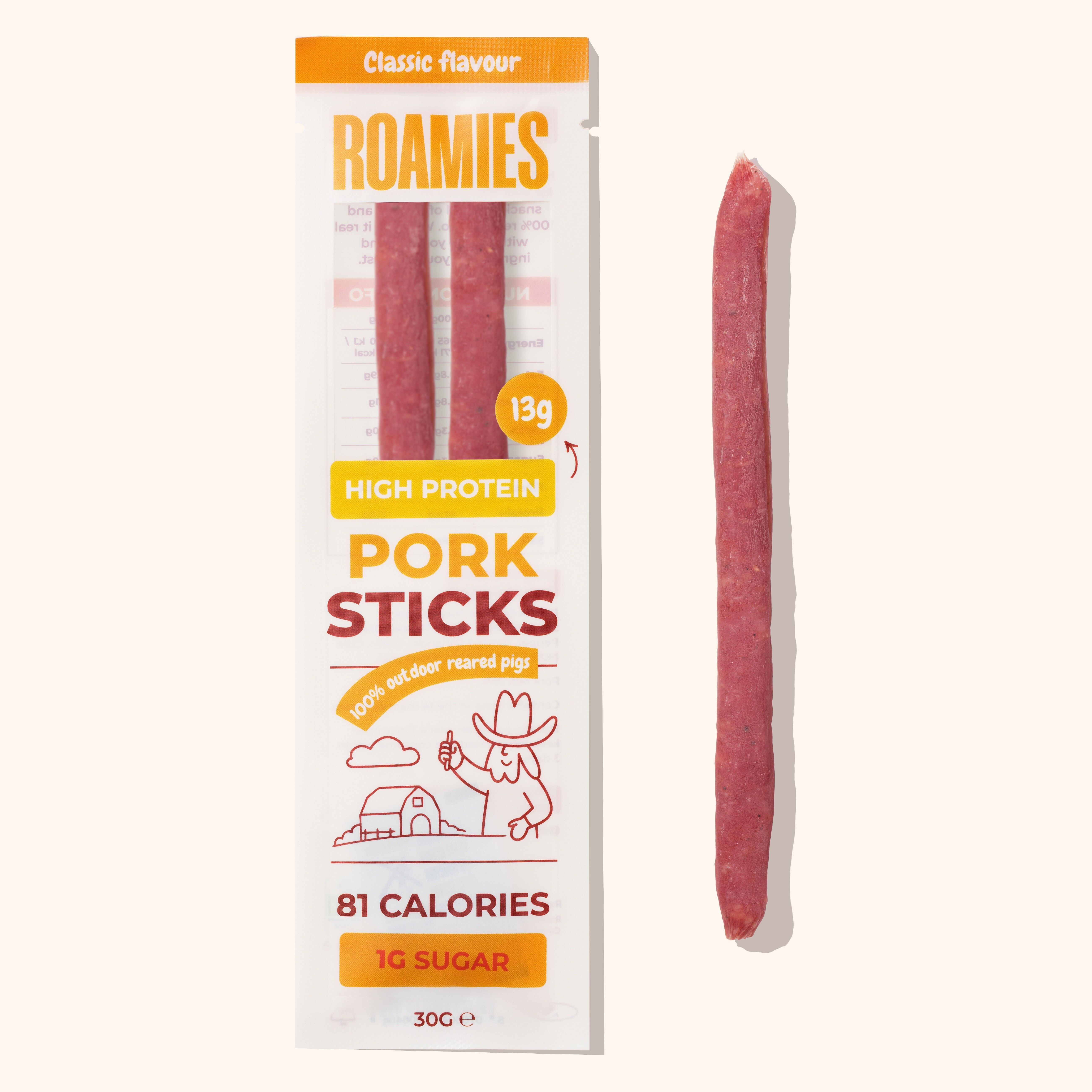 Roamies Classic Snacking Salami (30g)