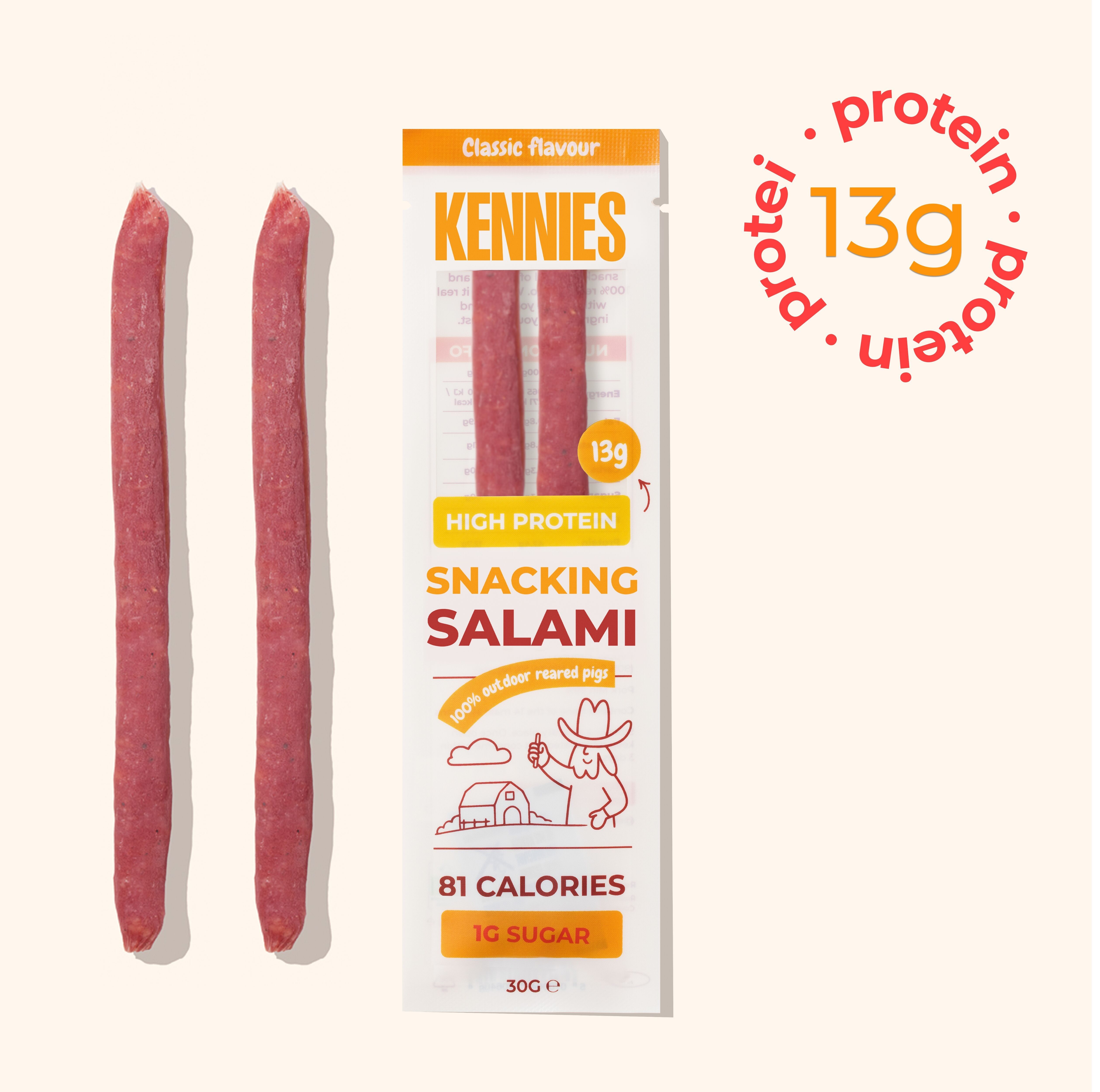 Kennies Classic Snacking Salami (30g)