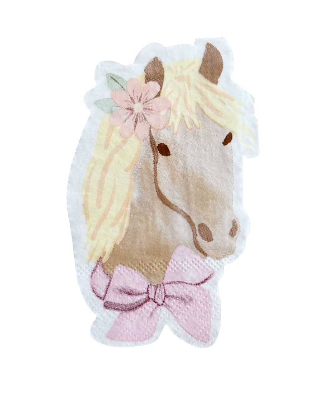 Serviettes de table « Petits chevaux » (serviettes de table en papier pour enfants)