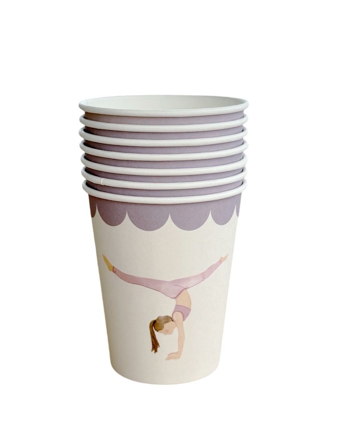 Gimnastas en Copas Pastel