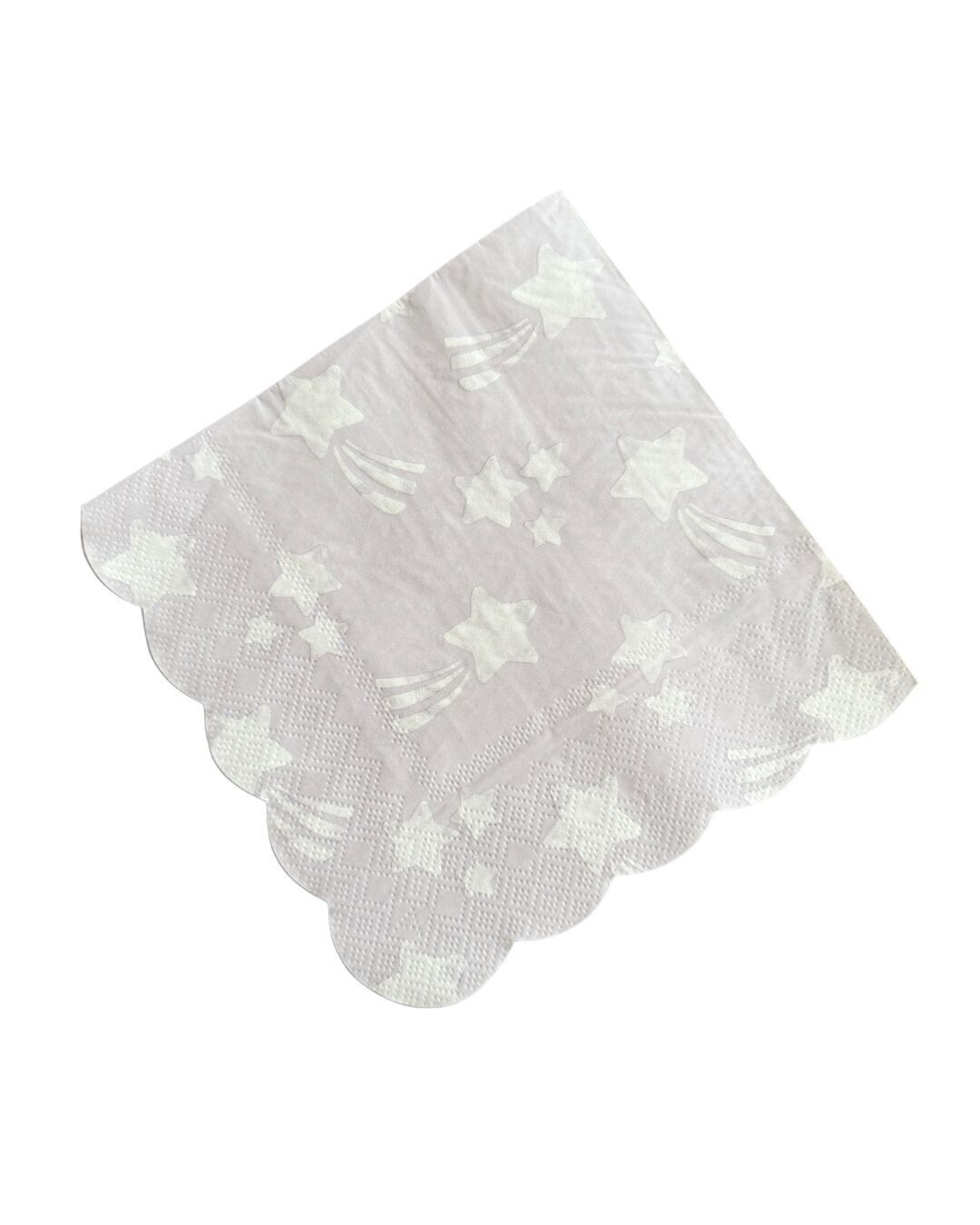 Shooting Star Scalloped paper party napkins