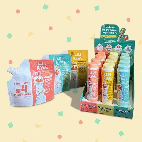 Bio-Fluorid-Zahnpasta-Packung – 100 % natürliche Inhaltsstoffe – allergenfrei, ohne Konservierungsstoffe und Farbstoffe – Kariesprophylaxe (1–12 Jahre)