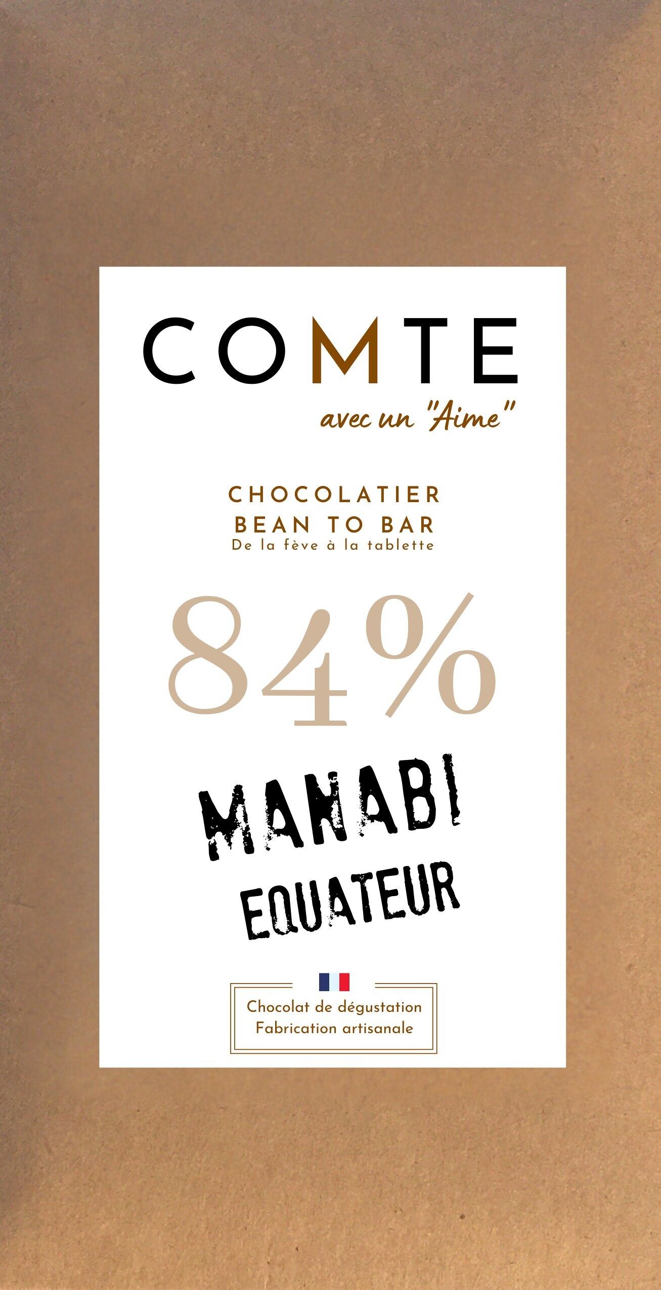 84% Dark Chocolate Manabi Ecuador