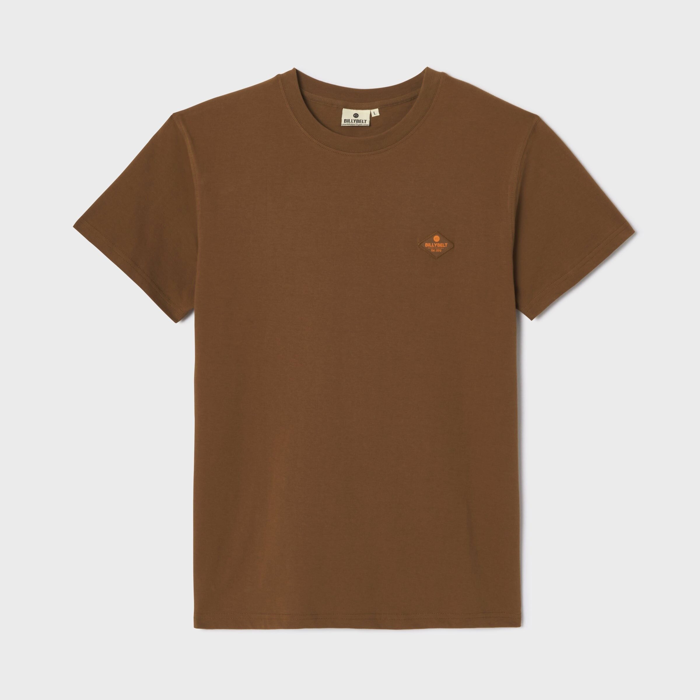 T-shirt en 100% coton bio Roadtrip - Marron, imprimé scooter
