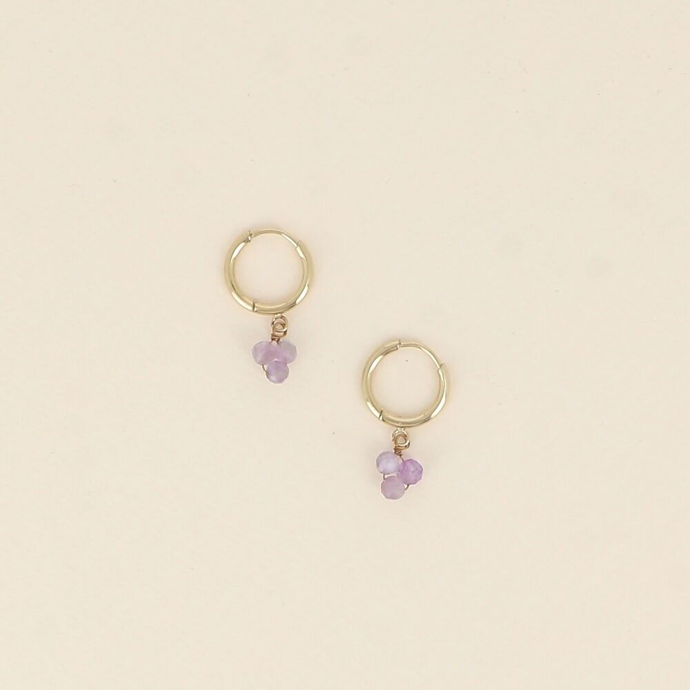 Felicia Creole Ohrringe - 3 Natursteine