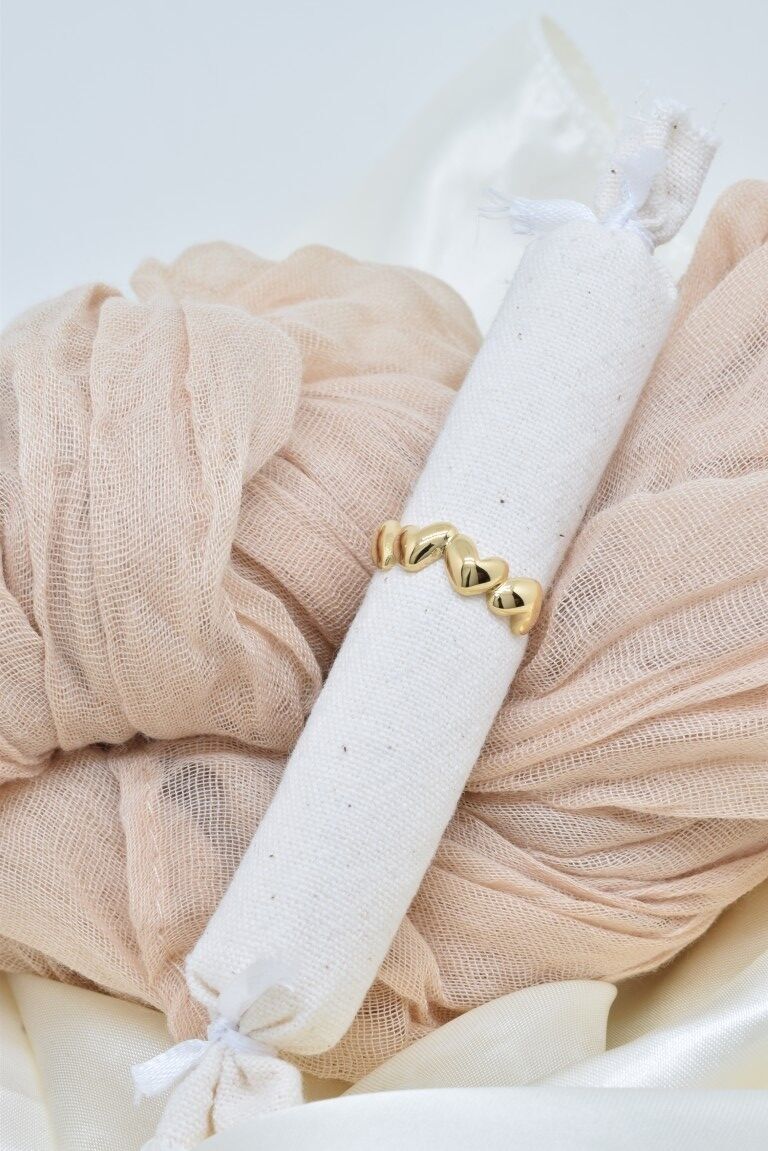 Anello a forma di cuore in acciaio inossidabile - BG310275OR