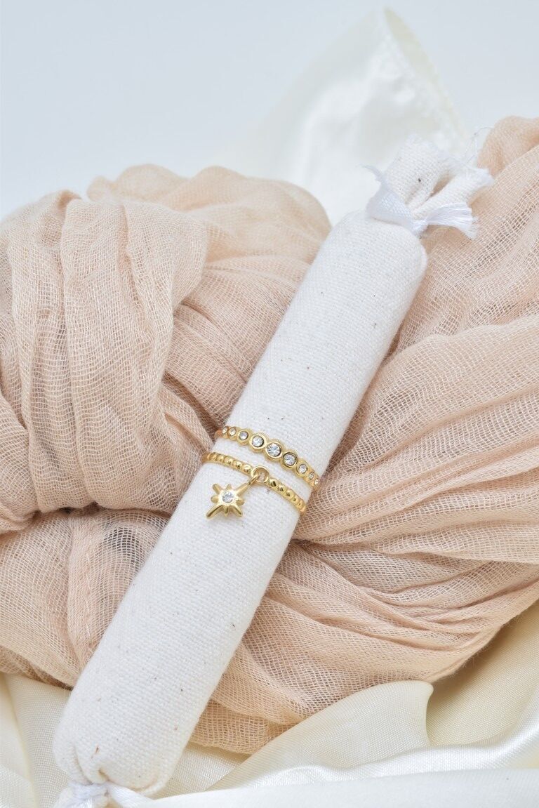 Anello Stella Polare in acciaio inossidabile - BG310278OR