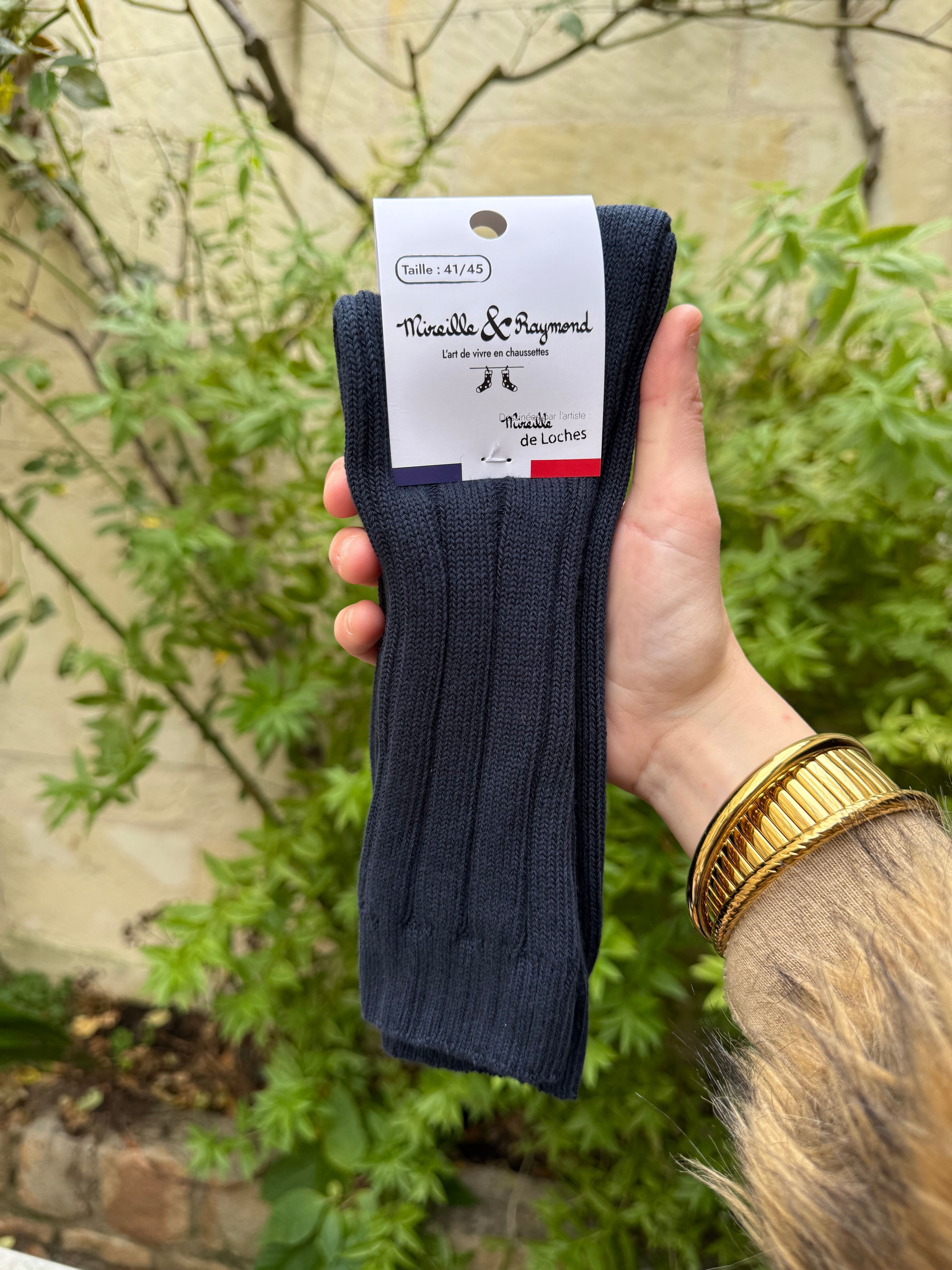 Calzini spessi a coste, taglia 41/45