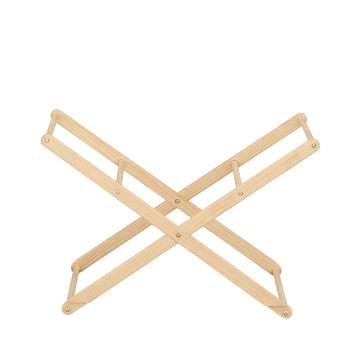 Soporte para cuna de bebé de madera de pino natural - inclinable o fijo