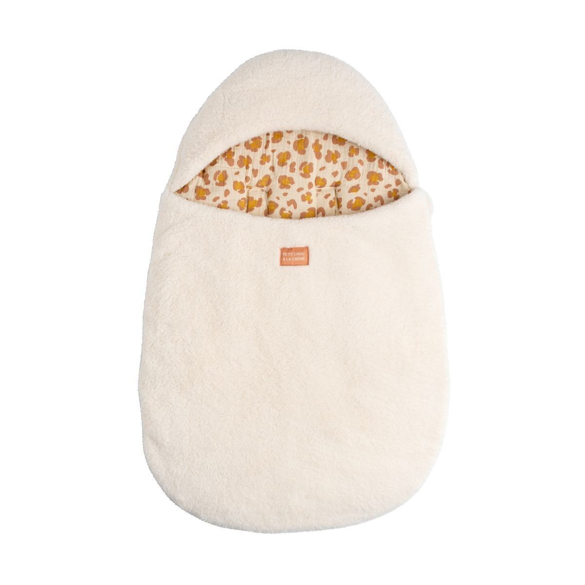 Nid d'ange bébé 5 attaches en sherpa et intérieur gaze de coton