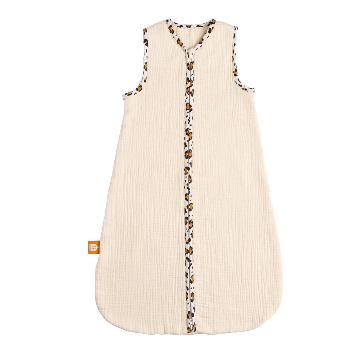 Gigoteuse bébé été en gaze de coton détails léopard