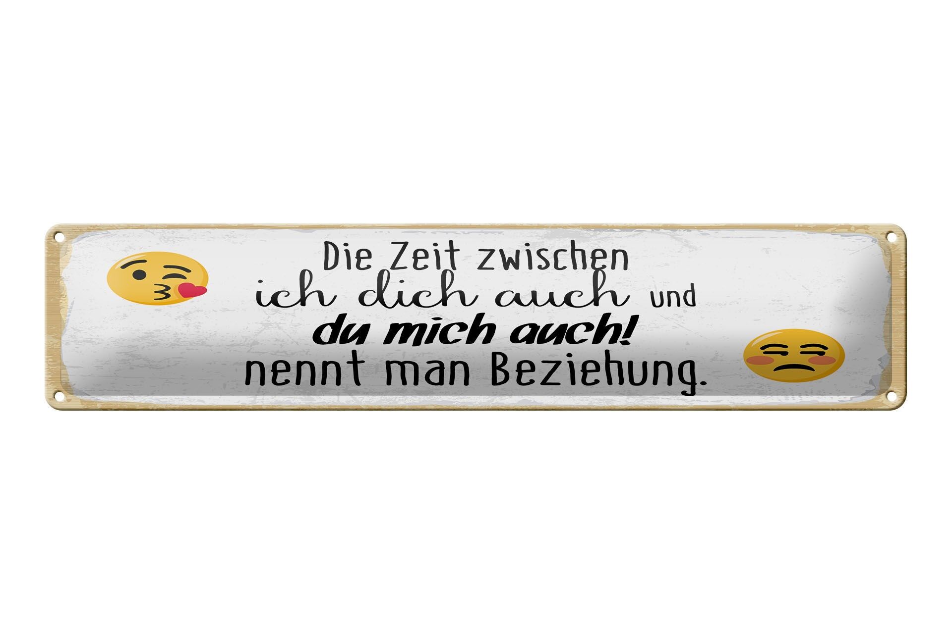 Cartello in metallo con scritta 46x10 cm tra la relazione "mi piaci anche tu" e "mi piaci anche tu"