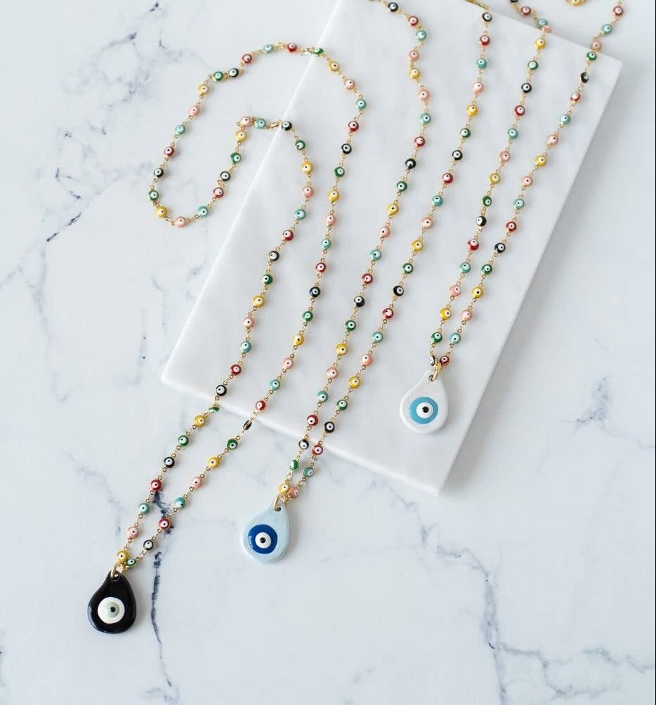 Multi böser Blick mit Keramik-Augenanhänger