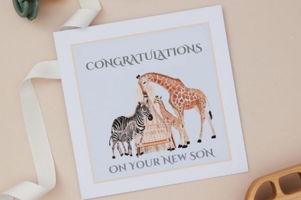 New Baby Boy Congratulations Card
