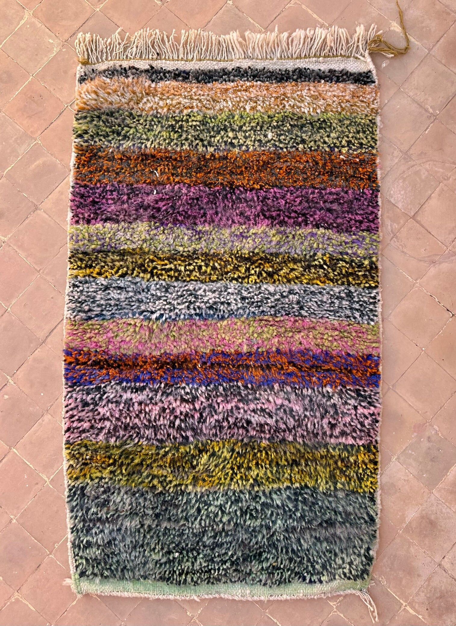 FOREST STRIPE — Tappeto Boujad luminoso — 120/60