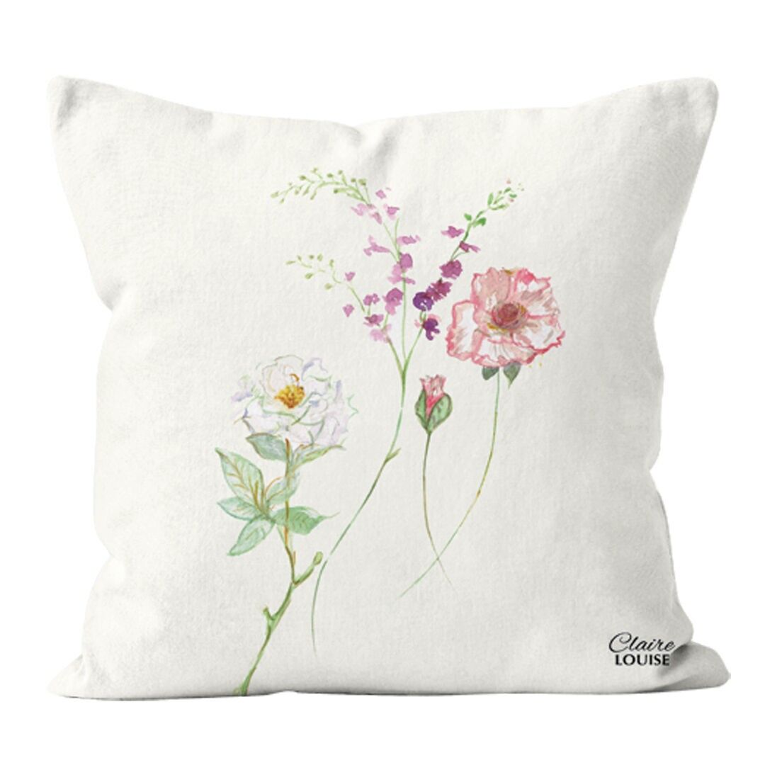 Coussin à motif floral - Danseuse des nuages
