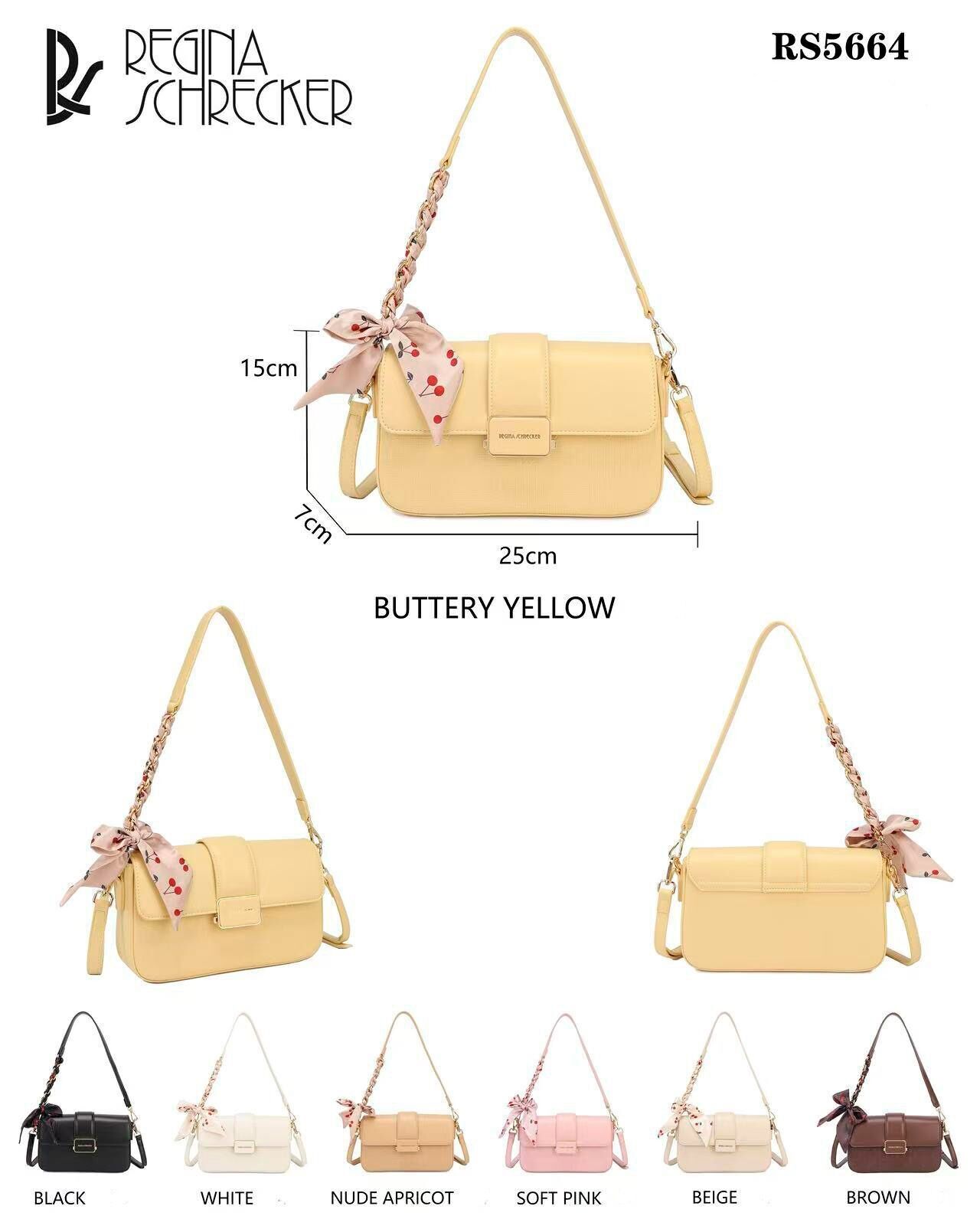 Borsa a tracolla sintetica con fiocco decorativo - Saldi