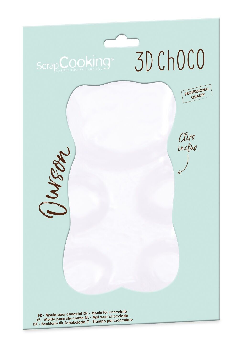 3D-Schokoladenbärenform