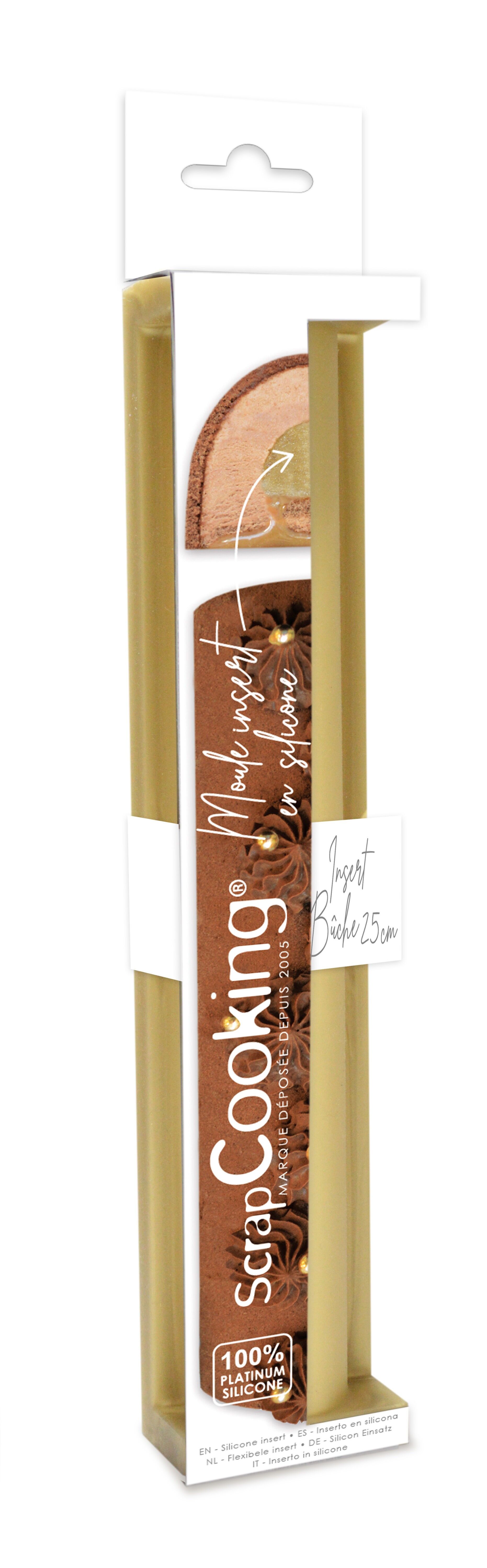 Moule silicone insert bûche 25 cm