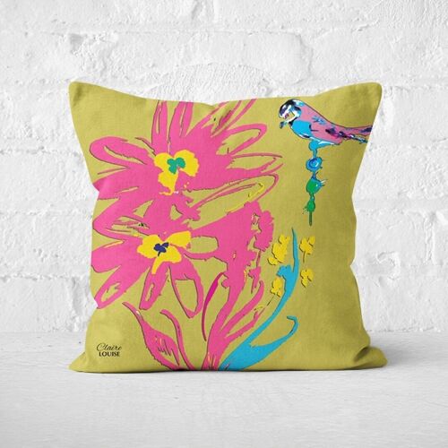 Flora Eosine Pink Cushion