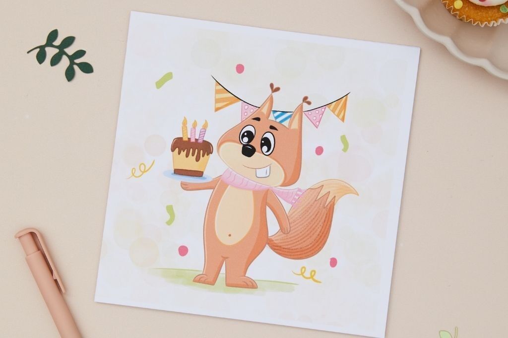 Biglietto di auguri per il compleanno dei bambini