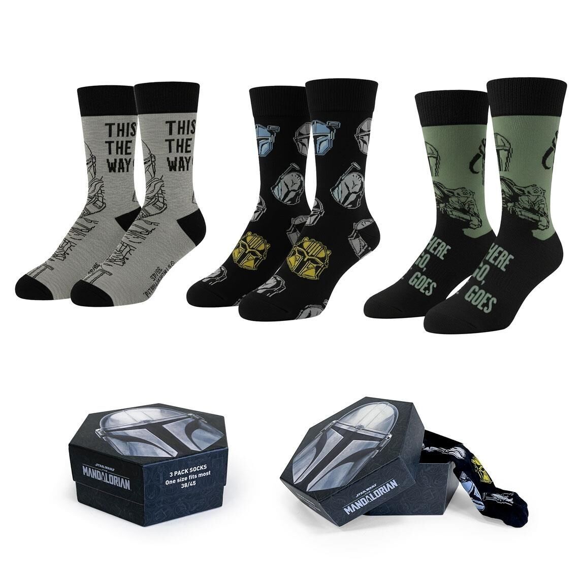 LOT DE 3 CHAUSSETTES THE MANDALORIAN - 2900003406