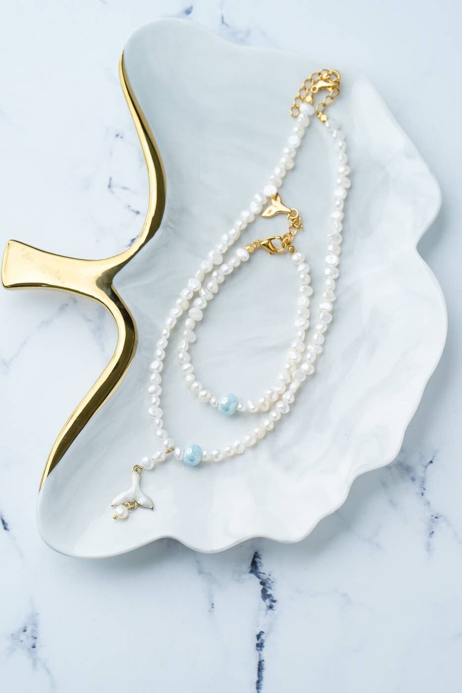 Perlenkette mit Meerjungfrauenschwanz