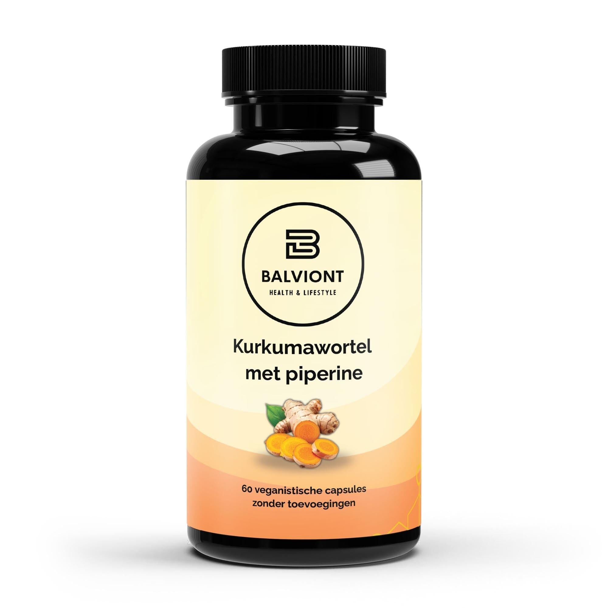 Turmeric root with piperine - 60 capsules