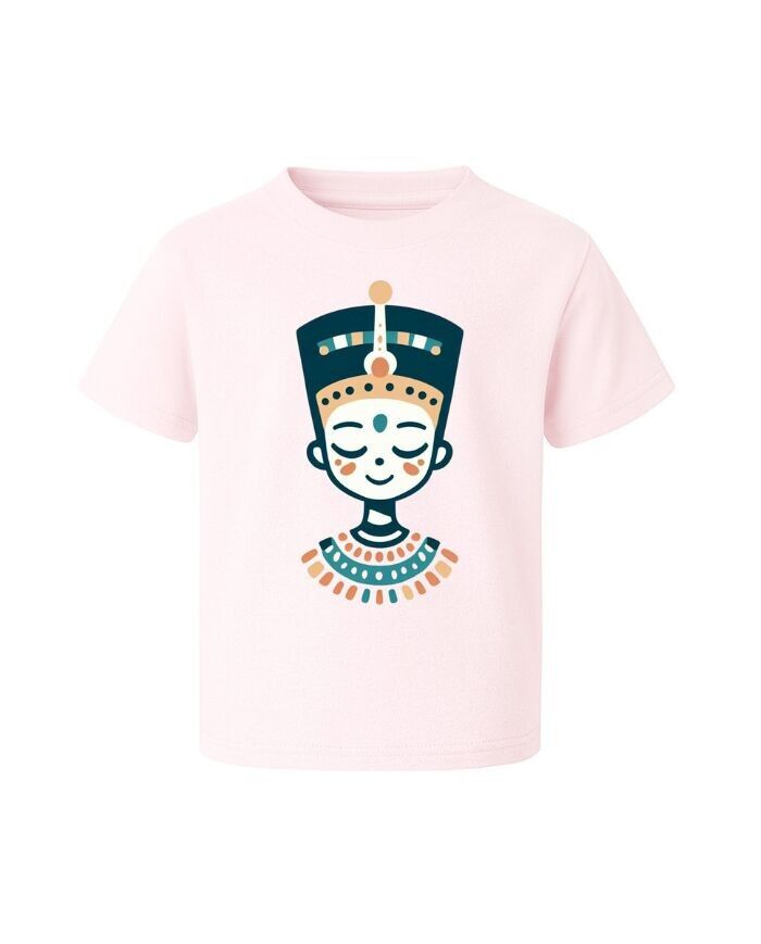 Maglietta rosa Miss Nefertiti - 100% cotone -